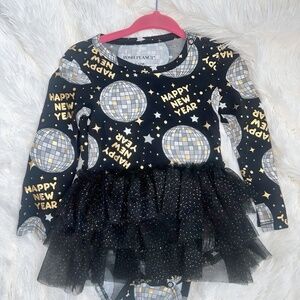 Posh Peanut NYE Tulle Romper